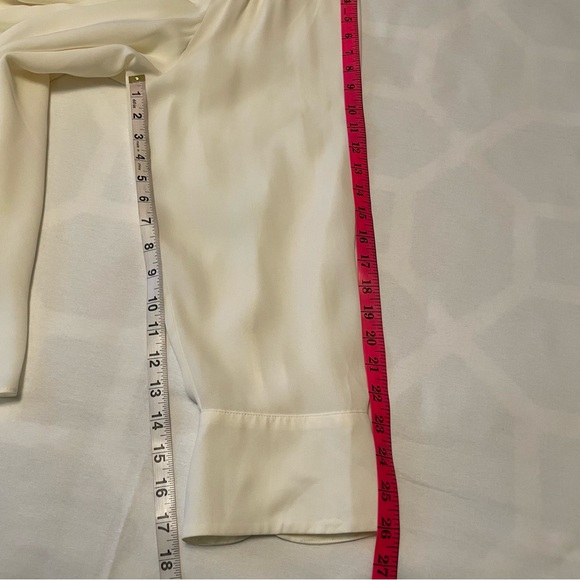 NWT - A MTL 1980 Women’s Long Sleeve Cowl Neck Lace Back White Top Size 3X - Picture 15 of 17